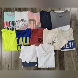 Boys 6-7 7 T-Shirt & 1 Collared Shirt & 4 Long Sleeve